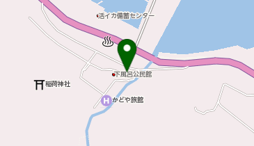 下風呂公民館の地図画像