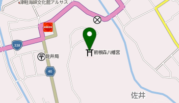 八幡宮の地図画像