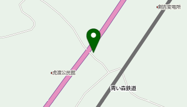 名川第9分団屯所の地図画像