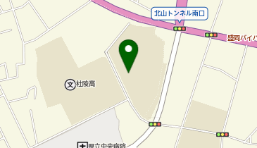 上田中学校(大規模火災時は屋外運動場)の地図画像