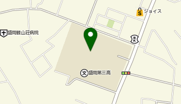 盛岡第三高等学校屋外運動場の地図画像