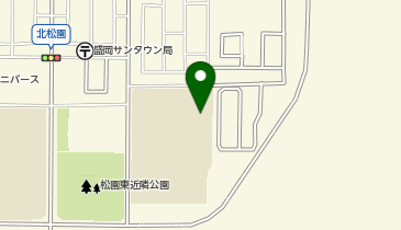 北松園中学校(大規模火災時は屋外運動場)の地図画像