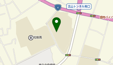 上田中学校の地図画像