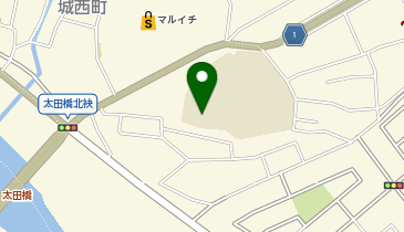 城西中学校の地図画像