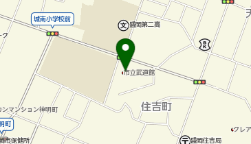 市立武道館の地図画像