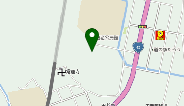 田老公民館高台の地図画像