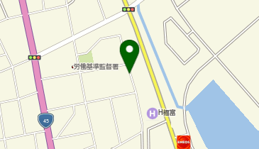 台町BRT西側高台の地図画像