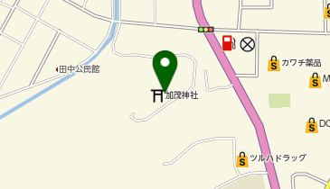 加茂神社境内の地図画像