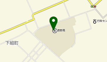 遠野高等学校の地図画像