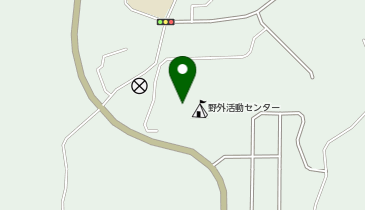 県立野外活動センター体育館の地図画像