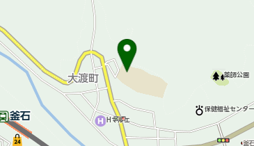 釜石小学校体育館の地図画像