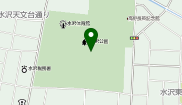 水沢公園の地図画像