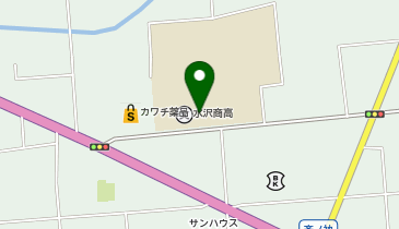 水沢商業高等学校の地図画像