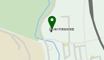 滝沢市東部体育館の地図画像
