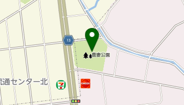 鹿妻公園の地図画像