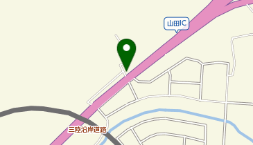 三陸沿岸道路(関谷高架橋付近)の地図画像