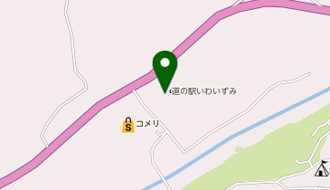 道の駅いわいずみ駐車場の地図画像
