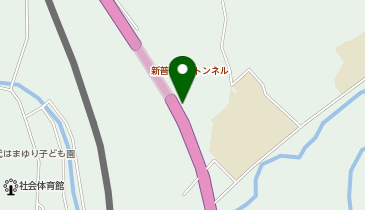 普代中学校裏の地図画像