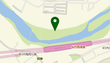 広瀬川澱緑地の地図画像