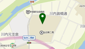 宮城県仙台第二高等学校の地図画像