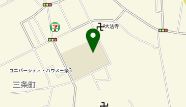 三条中学校の地図画像