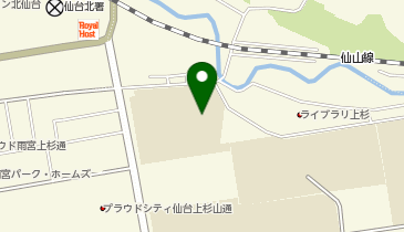 上杉山中学校の地図画像