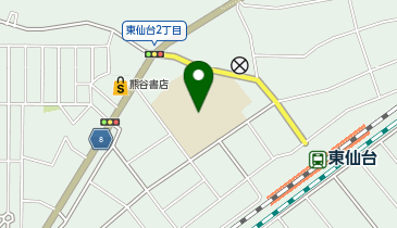 東仙台中学校の地図画像