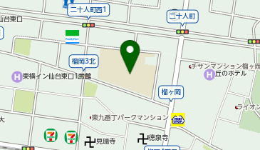 榴岡小学校の地図画像