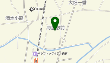 白石中央公民館の地図画像