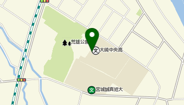 大崎中央高等学校の地図画像