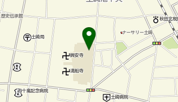 土崎小学校(校舎3階教室と廊下および屋上)の地図画像