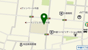 中通小学校体育館の地図画像