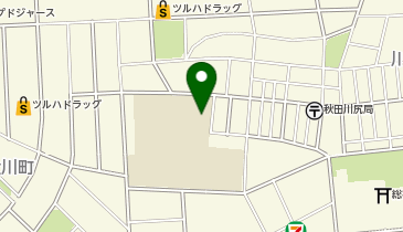 川尻小学校体育館の地図画像