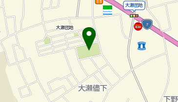大瀬街区公園の地図画像
