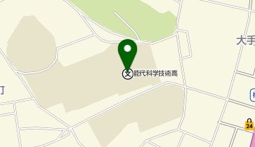 能代科学技術高等学校の地図画像