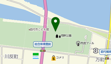 能代市総合体育館の地図画像