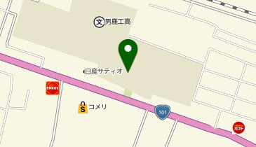 男鹿工業高等学校の地図画像