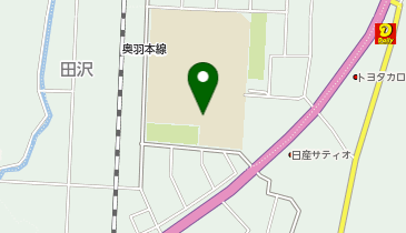 湯沢南中学校(体育館)の地図画像