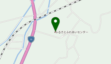 ふるさとふれあいセンターの地図画像
