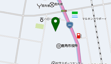 鹿角市役所敷地内の地図画像