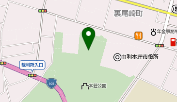 本荘公園前広場の地図画像