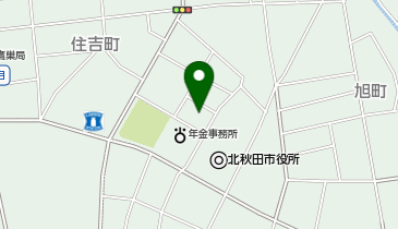 北秋田市役所第二庁舎(洪水時2階)の地図画像