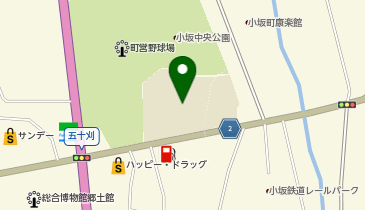 小坂小学校グラウンドの地図画像