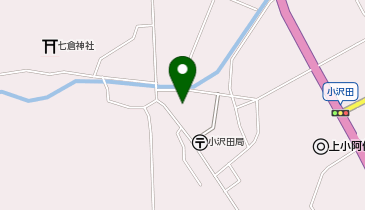 小沢田公民館の地図画像