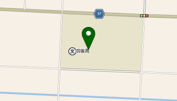 県立羽後高等学校校庭の地図画像