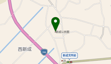 新成公民館の地図画像
