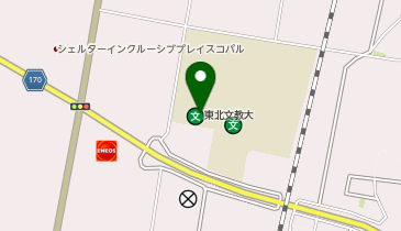 東北文教大学(体育館)の地図画像