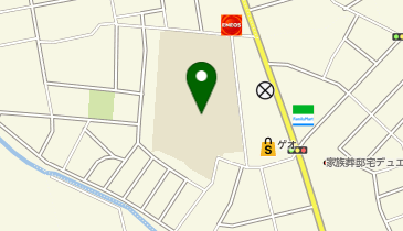 鶴岡第三中学校グラウンドの地図画像