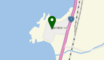 道の駅「あつみ」しゃりんの地図画像