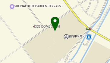 鶴岡中央高等学校体育館の地図画像